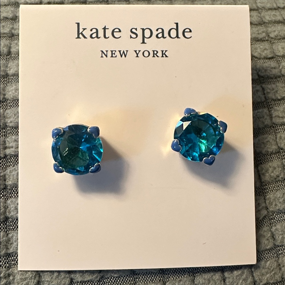 Kate Spade Teal Gemstone Earrings